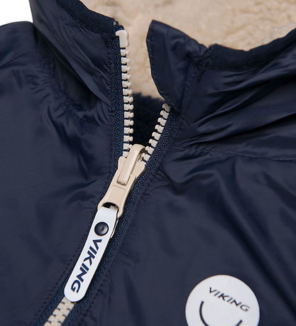 Viking Fleece Jacket - Reversible - Play - Navy/Beige