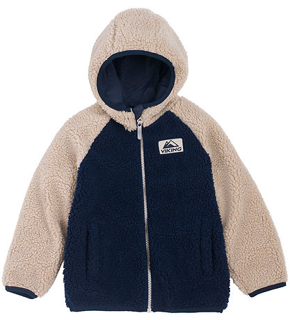 Viking Fleece Jacket - Reversible - Play - Navy/Beige