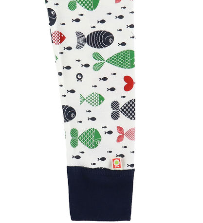 Katvig Leggings - White w. Fish