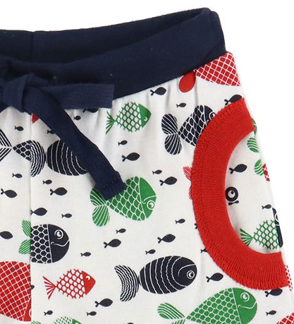 Katvig Shorts - Vit m. Fisk