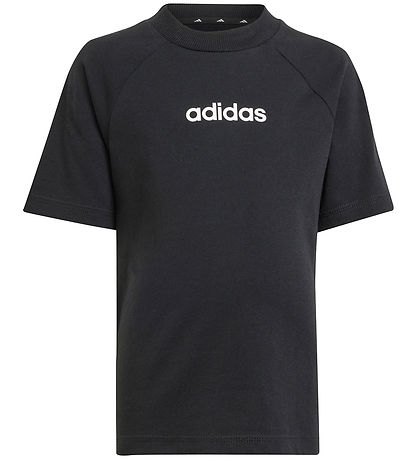 adidas Performance Stuttermabolur - 160 - Svart M. Hvítur