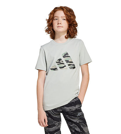 adidas Performance Stuttermabolur - Undur Silfur M. Lógó