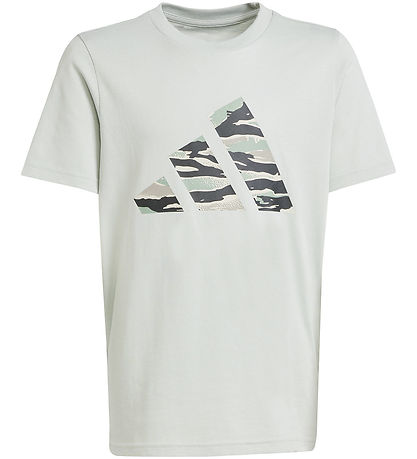 adidas Performance Stuttermabolur - Undur Silfur M. Lógó