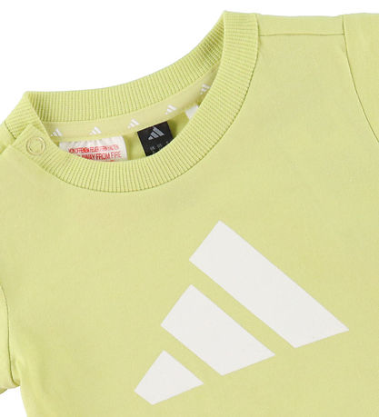 adidas Performance Sett - Stuttermabolur/Stuttbuxur - 160 - Powd