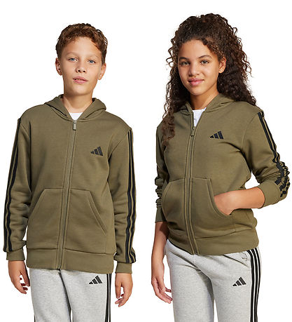 adidas Performance Cardigan - Olive Strata/Black