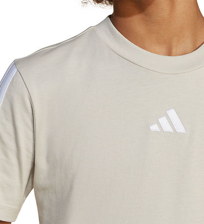adidas Performance Stuttermabolur - 160 - Drapplitað/Hvítur