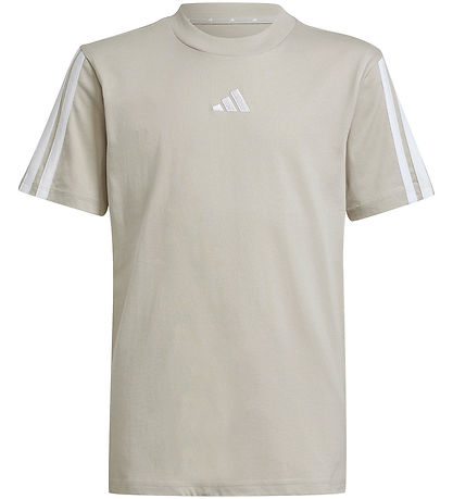 adidas Performance Stuttermabolur - 160 - Drapplitað/Hvítur