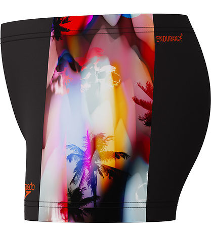 Speedo Swim Trunks - Digital Panel - Black w. Print
