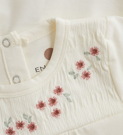 En Fant Bodysuit s/s - Egret