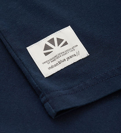 Indversk Blue Jeans Stuttermabolur - Nótt