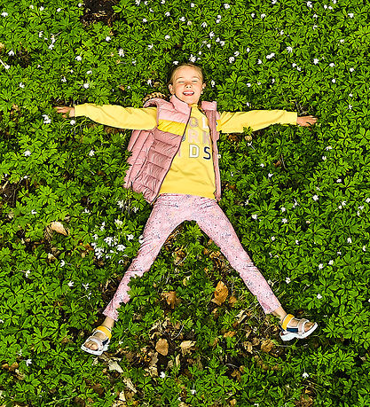 Color Kids Sweatshirt - Banana Cream w. Print