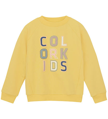 Color Kids Sweatshirt - Banana Cream w. Print