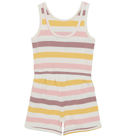 Color Kids Summer Romper - Coral Blush w. Stripes