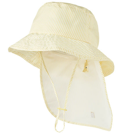 Liewood Sundhattur - Damona - UV40+ - Stripe Lemonade/Fílabeinsh