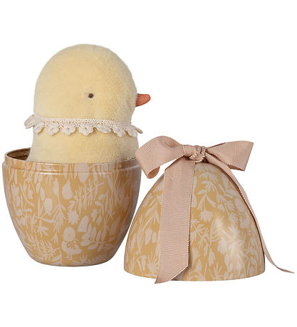 Maileg Easter eggs w. Chicken teddy bear - Cream Yellow