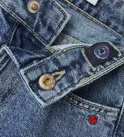 Name It Jeans - Noos - NmfBella - Medium+ Blue Denim w. Hearts