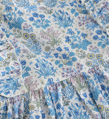 Huttelihut Kjóll - Soft Chambray M. Blóm