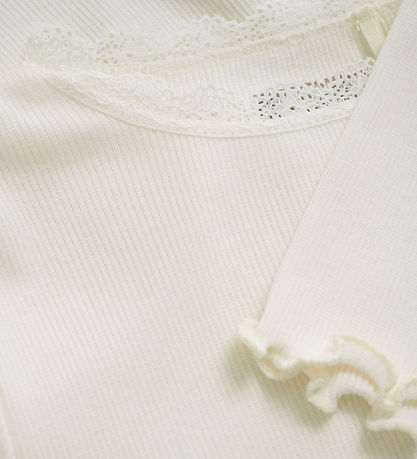 Huttelihut Blússa - Rib - Antique White