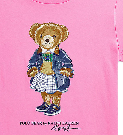 Polo Ralph Lauren Stuttermabolur - Bleikt M. Bangsi