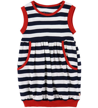 Katvig Kleid - Navy/Weiß-gestreift