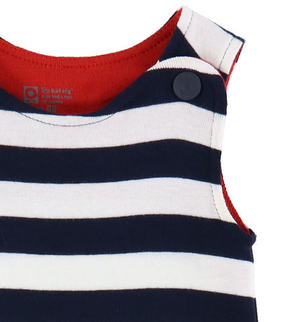 Katvig Tuinbroek - Navy/Wit Gestreept