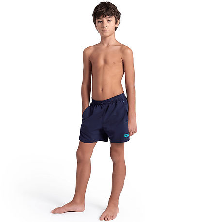 Arena Swim Shorts - Solid R - Navy/Turquoise