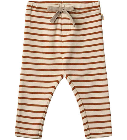 Wheat Byxor - Manfred - Varmt Caramel Stripe