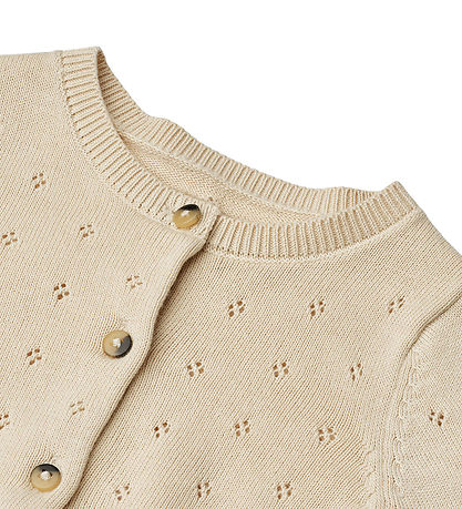 Wheat Cardigan - Knitted - Maia - Sandshell