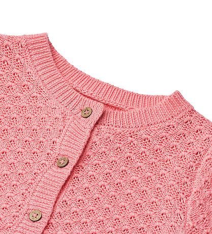 Wheat Cardigan - Prjónað - Magnella - Flamingo Bleikt
