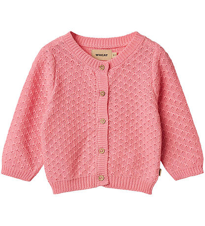 Wheat Cardigan - Prjónað - Magnella - Flamingo Bleikt