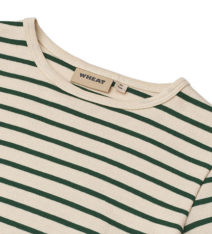 Wheat Bluse - Stig - Green Stripe