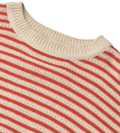 Wheat Pusero - Neulottu - Hiljainen - Punainen Stripe