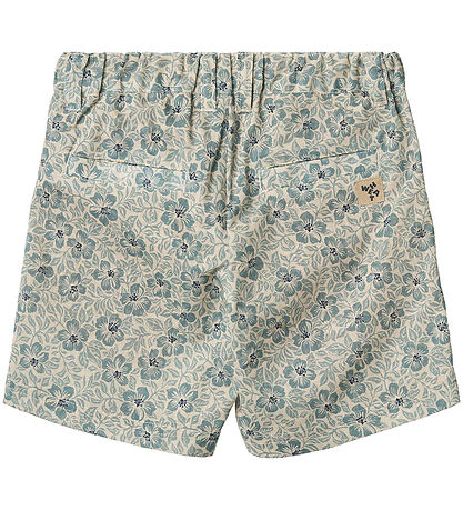 Wheat Shorts - Elvig - Aqua Hawaii Blommor