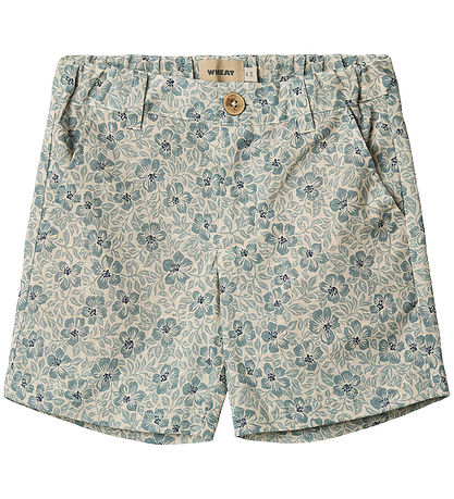 Wheat Shorts - Elvig - Aqua Hawaii Blommor