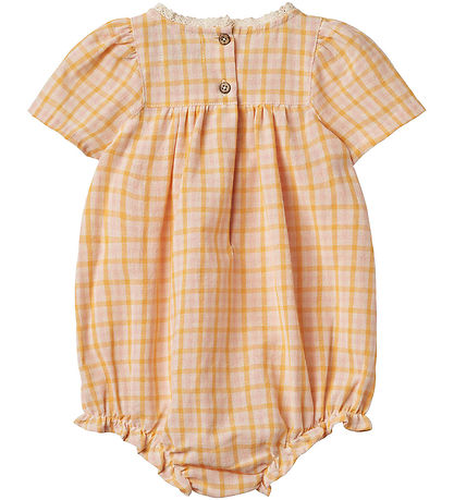 Wheat Summer Romper - Margit - Yellow Check