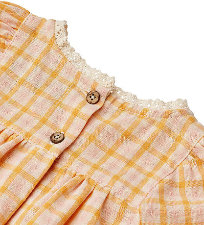 Wheat Summer Romper - Margit - Yellow Check