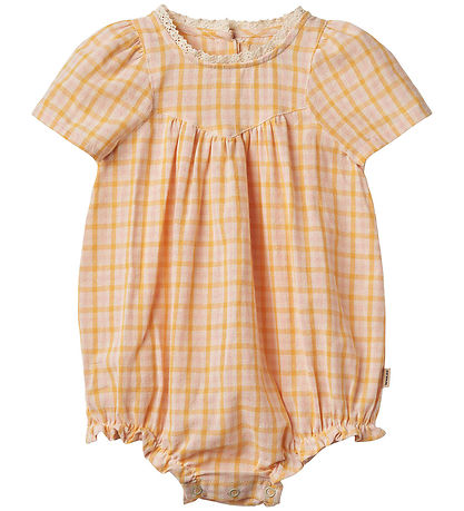 Wheat Summer Romper - Margit - Yellow Check