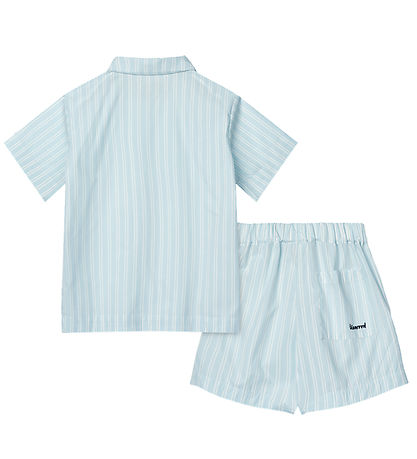 Liewood Sett - Leona - Stripe Hreint Sky/Creme De La Creme