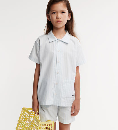 Liewood Sett - Leona - Stripe Hreint Sky/Creme De La Creme
