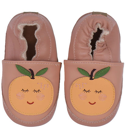 Melton Soft Sole Leather Shoes - Orange - Rose Dawn