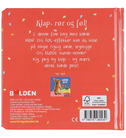 Forlaget Bolden Book w. Touch and Feel - Lovely dogs