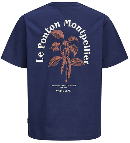 Jack & Jones Stuttermabolur - JorParos - Ocean Hellir