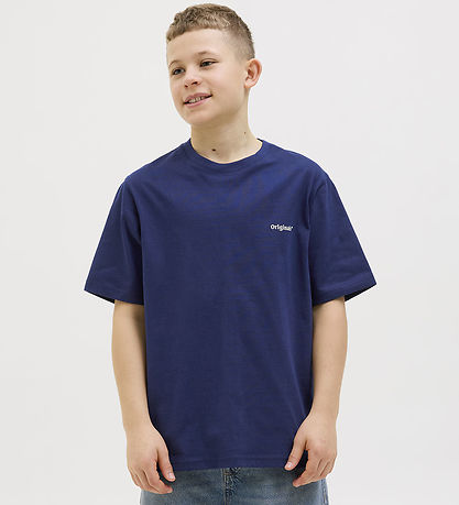 Jack & Jones Stuttermabolur - JorParos - Ocean Hellir