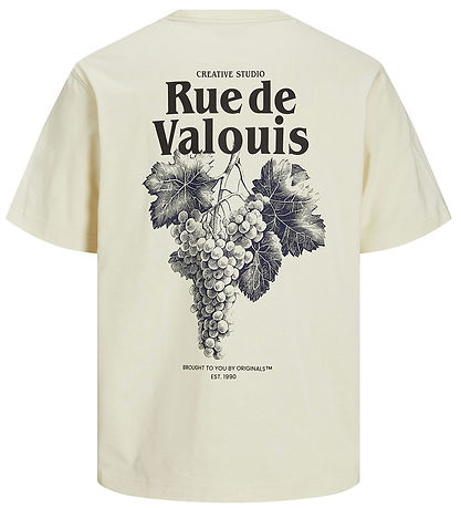 Jack & Jones T-shirt - JorParos - Antique White/GRAPES