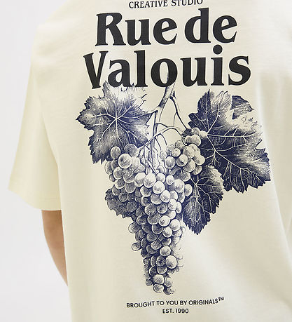 Jack & Jones T-shirt - JorParos - Antique White/GRAPES