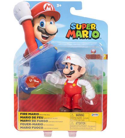 Super Mario Figure - 10 cm - Fire Mario