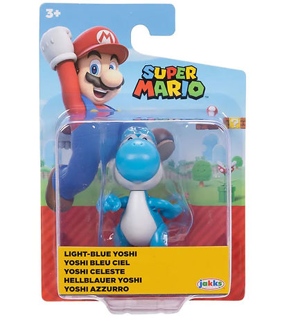 Super Mario Figure - 6 cm - Light-Blue Yoshi