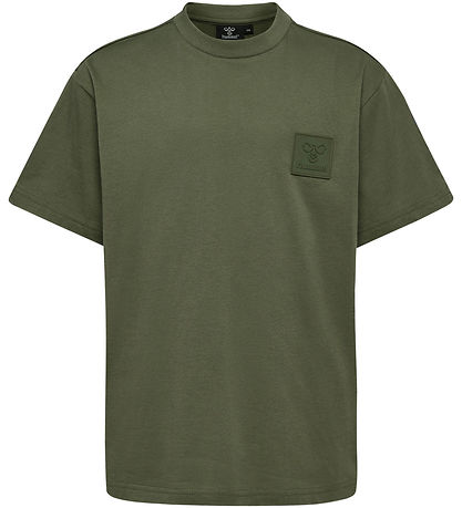 Hummel Stuttermabolur - hmlClean - Olivine