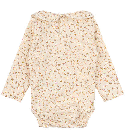 The New Siblings Bodysuit l/s - TnsbNora - White Swan/Beige w. B
