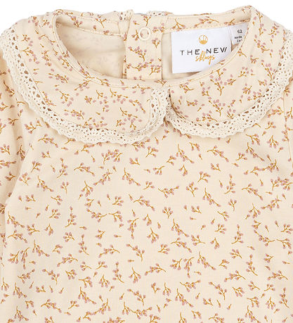The New Siblings Bodysuit l/s - TnsbNora - White Swan/Beige w. B